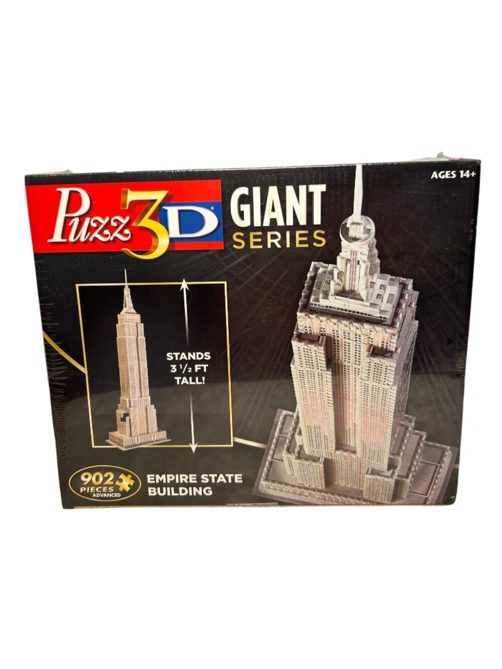 NEW Puzz 3D Giant Series 902-Piece Empire State Building Puzzle Advanced Stands